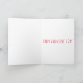 Stanley sloth personlisierte Valentinenkarte Karte (Innenseite)