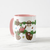 Stanley Sloth Pink personalisierter Schlamm Tasse (Vorderseite Links)