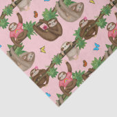 Stanley Sloth und Freunde rosa Papiertaschentücher Seidenpapier (Detail)