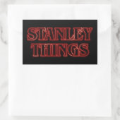Stanley Things Rechteckiger Aufkleber (Tasche)