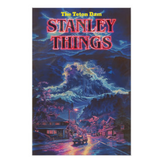 Stanley Things | Teton Dam | VHS-Abdeckung Fotodruck