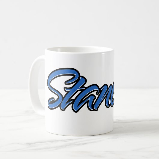 Stanley Vorname Name blue Tasse Kaffeetasse (Vorderseite Links)