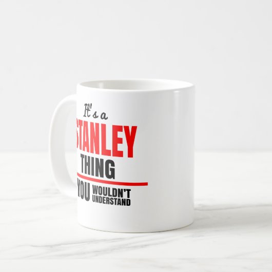 Stanley, was man den Namen nicht verstehen würde Kaffeetasse (Vorderseite Links)
