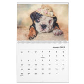Stanly & Agnes - zwei kleine Bullhunde von Oz Kalender (Jan 2026)