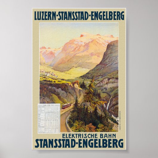 Stansstad-Engelberg Vintage Poster 1910 (Vorne)