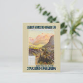 Stansstad-Engelberg Vintage Poster 1910 Postkarte (Stehend Vorderseite)
