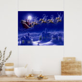 Stanta Claus Sleigh Poster (Küche)