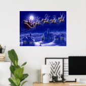 Stanta Claus Sleigh Poster (Heimbüro)