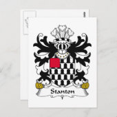 Stanton Familienwappen Postkarte (Vorne/Hinten)