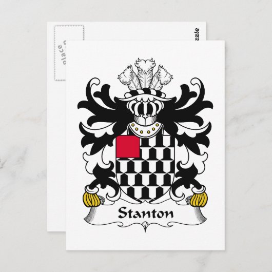 Stanton Familienwappen Postkarte (Vorne/Hinten)