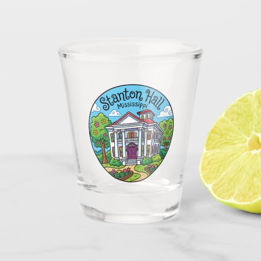 Stanton Hall, Natchez USA Schnapsglas (Vorderseite)