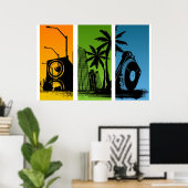 Stanton Turntable City Poster - DJ Disk Jockey (Heimbüro)