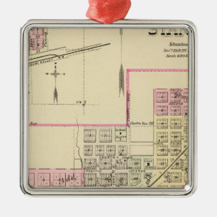 Stanton und Pilger, Nebraska Ornament Aus Metall