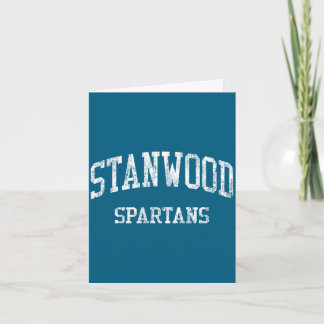 Stanwood High School HS Stanwood WA Vintage Sport Karte