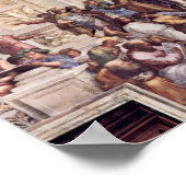 Stanza della Signatura im Vatikan für Papst Jul Poster (Ecke)