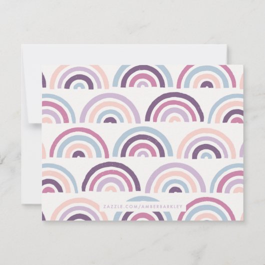 Stanzerkarte für Kids - Pflaume Save The Date (Rückseite)