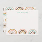 Stanzerkarte Kids Stationery Card - Kaffee Save The Date (Vorne/Hinten)