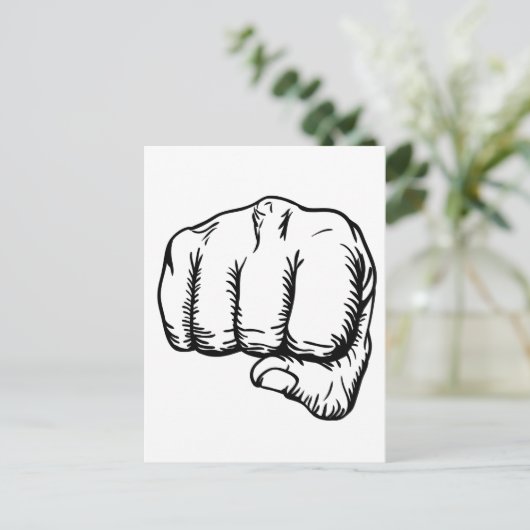 Stanzfäuste Postkarte (Stehend Vorderseite)