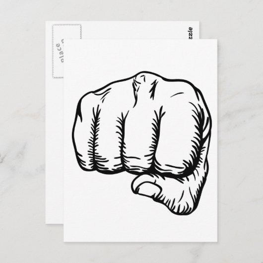 Stanzfäuste Postkarte (Vorne/Hinten)