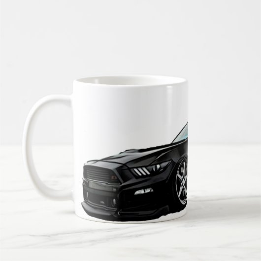 Stanzschwarz Mustang S550 Kaffeetasse (Links)