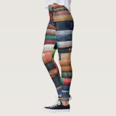 Stapel alter Bücher Bibliothek Leggings (Links)