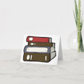 Stapel alter Bücher Dankeskarte (Vorderseite)