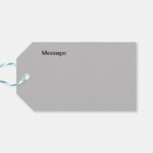 Stapel alter Bücher Geschenkanhänger (Rückseite Horizontal)