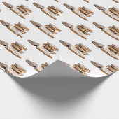 Stapel alter Bücher Geschenkpapier (Ecke)