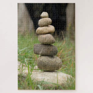 Stapel ausbalancierter Felsen Puzzle