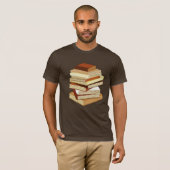 Stapel Bücher - Beige T-Shirt (Vorne ganz)