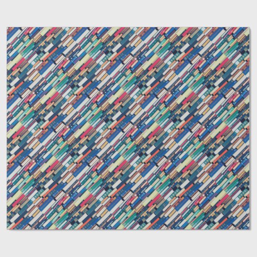 Stapel Bücher Geschenkpapier (Flach)