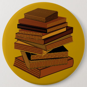 Stapel Bücher - GreenBrown Button