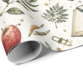 Stapel Bücher Lehrer Geschenkverpackungspapier Geschenkpapier (Rolleneckpunkt)