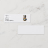 Stapel Bücher Mini Visitenkarte (Vorne/Hinten)