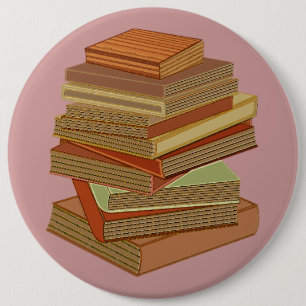 Stapel Bücher - Pastell Button