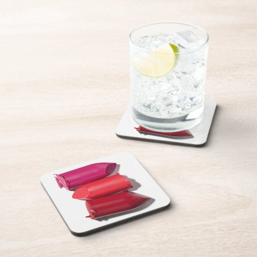 Stapel defekter Lippenstift Untersetzer (Rechte Seite)