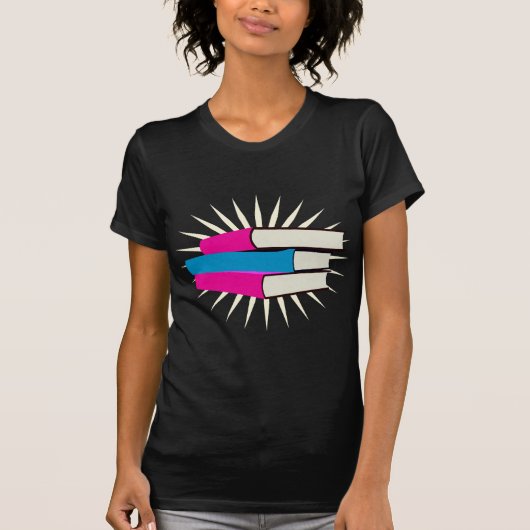 Stapel der Bücher T-Shirt (Vorderseite)