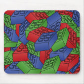 Stapel der Gebäude-Blöcke Mousepad (Vorne)