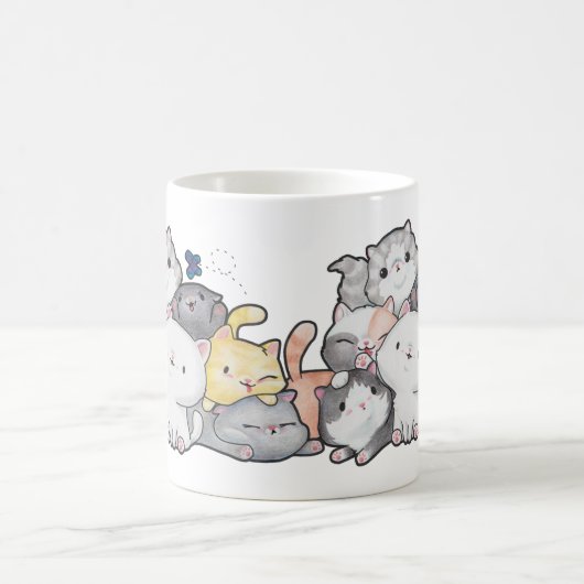 Stapel der Kätzchen Kaffeetasse (Mittel)