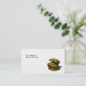 Stapel der Plätzchen-Visitenkarte-Schablone Visitenkarte (Stehend Vorderseite)