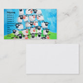 Stapel der Schafe Visitenkarte (Vorne/Hinten)