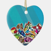 Stapel der SchuhvektorPopkunst Keramikornament (Rechts)