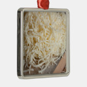 Stapel des frischen Mozzarellakäses Silbernes Ornament (Rechts)