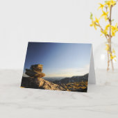 Stapel des Wunsches schaukelt das balancieren auf Karte (Gelbe Blume)