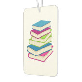 Stapel farbiger Bücher Autolufterfrischer (Links)