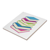 Stapel farbiger Bücher Fliese (Seite)