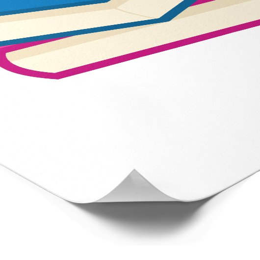 Stapel farbiger Bücher Poster (Ecke)