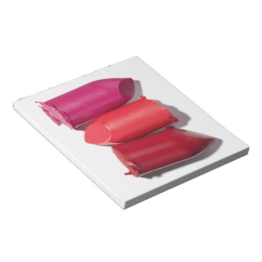 Stapel gebrochener Lippenstift Notizblock (angewinkelt)