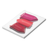 Stapel gebrochener Lippenstift Notizblock (Rotiert)