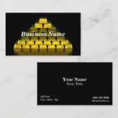 Stapel Goldbarren Visitenkarte (Vorne/Hinten)